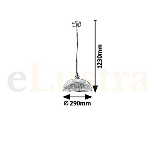 Pendul Petrina, 1 bec x E27, crom, 5459