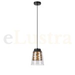 Pendul Zenaida, 1 bec x E27, negru, 3543