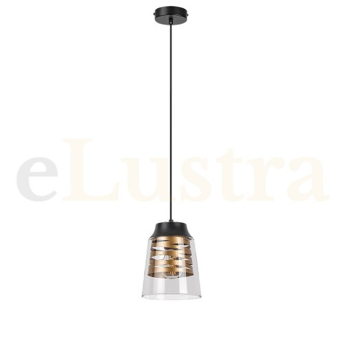 Pendul Zenaida, 1 bec x E27, negru, 3543