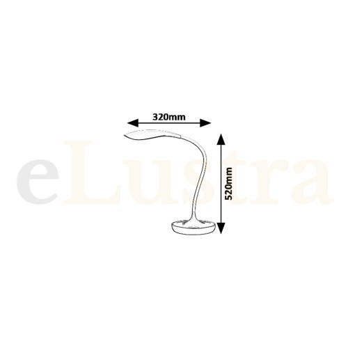 Veioză Belmont, 5W, auriu, 6420